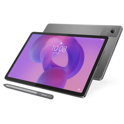 Tablet acceso appoggiato su un tavolo
